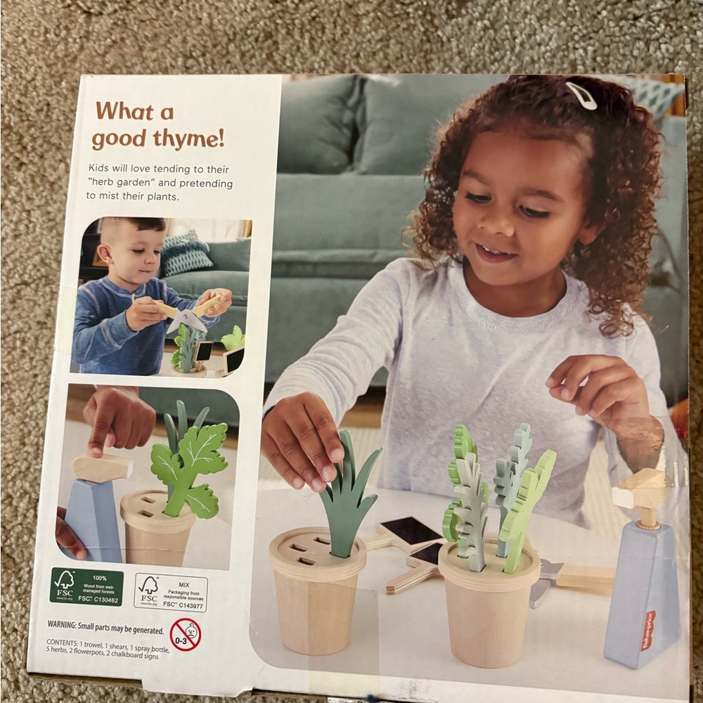 Fisher-Price Wooden Herb Set - Green and Blue - Picture 2 of 2